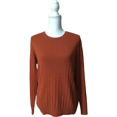 Kim Rogers VTG Women's Knit Sweater Size M Long Sleeve Pullover Rust Color - Image 1 of 4