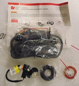 Zweifarbige 1-1/2" Runde Ecke LED mit Inline Blinker Bernstein Weiß - Bild 1 von 2