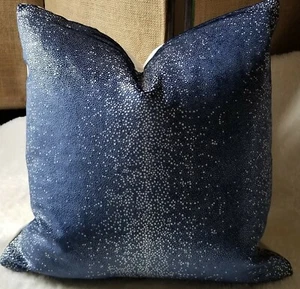 Kravet Couture SOMBRA Indigo Italian Velvet Custom Pillow Cover All Sizes - Picture 1 of 12