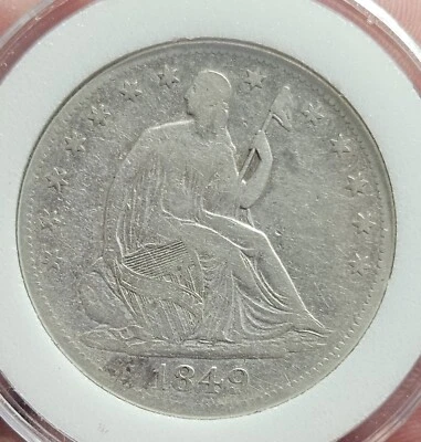1849-O Seated Liberty Silver Half Dollar Better Date!! - Image 1 of 2