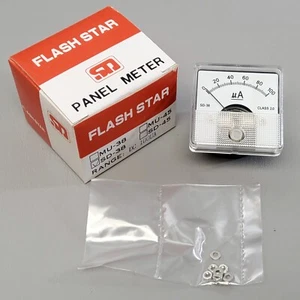 Brand New Flash Star SD-38 DC100UA Analog Panel Meter DC Current 0mA t0 100mA - Picture 1 of 6