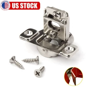 Sovrapposizione Cerniera Compatta Armadio Soft Close Face Frame 105° Acciaio Inox USA Lotto - Foto 1 di 18