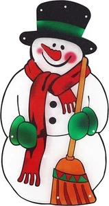 The Benross Christmas Workshop LED Snowman Silhouette Light - Picture 1 of 9