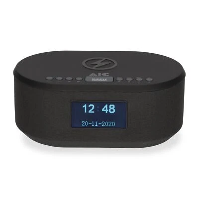 Radiowecker DAB mit Ladefunktion Bluetooth QI Funktion USB Dual Alarm AIC 18DAB - Bild 1 von 4
