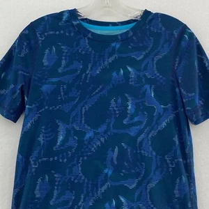 All in Motion Athletic T-Shirt Activewear Blue Pattern Top XL(16) Kids - Picture 1 of 5