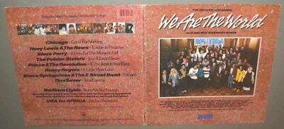 LP - We Are The World - Columbia Records - fold open sleeve - Image 1 of 4