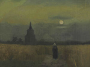 Vincent van Gogh - The Old Tower in the Fields (1884) - 17" x 22" Fine Art Print