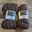 2 Stränge natürliche Wolle Neuseeland - 14-lagiges Garn. (4Z)