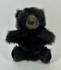 Vtg Folkmanis Furry Folk Puppet Black Bear Cub 9? Hand Puppet Plush Realistic