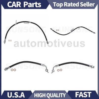 Front Rear Brake Hydraulic Hose 4X Sunsong For Toyota RAV4 2006-2016 Foto 1 de 4