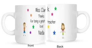 Teachers Mug End of Term Gift TA present Thank you Mug Personalised L1 - Picture 1 of 1