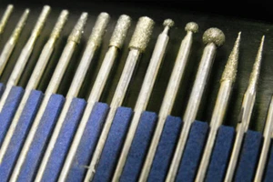 20 coffret de fraises diamanté pour Dremel et Proxxon à queue cylindrique 2,35mm - Imagen 1 de 3