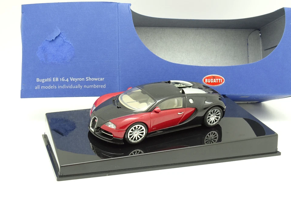 Auto Arte 1/43 - Bugatti Eb 16.4 Veyron Show Car Nero E Rosso - Immagine 1 di 1