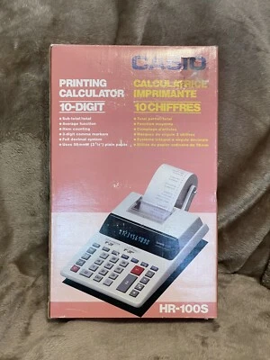 CASIO HR-100-S VINTAGE RARE CALCULATOR - Image 1 of 2