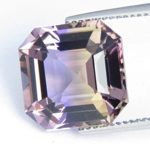 Preciosa colección de piedras preciosas naturales bolivianas de 9,77 quilates corte Asscher de 12,8 mm - Imagen 1 de 7