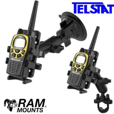 RAM-HOL-UN4U Universal UHF CB Radio / 2-way radio  Cradle with Bike/Car Mount - image 1 of 4