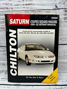 Chilton Saturn Coupes Sedans Wagons 1991-2002 Repair Manual Total Car Care EUC - Picture 1 of 11