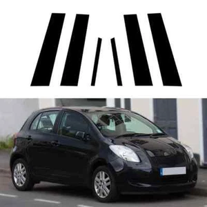 Door Window Pillar Posts For Toyota Yaris 2006-11 Door Panel Trim Stickers Pads - Picture 1 of 8