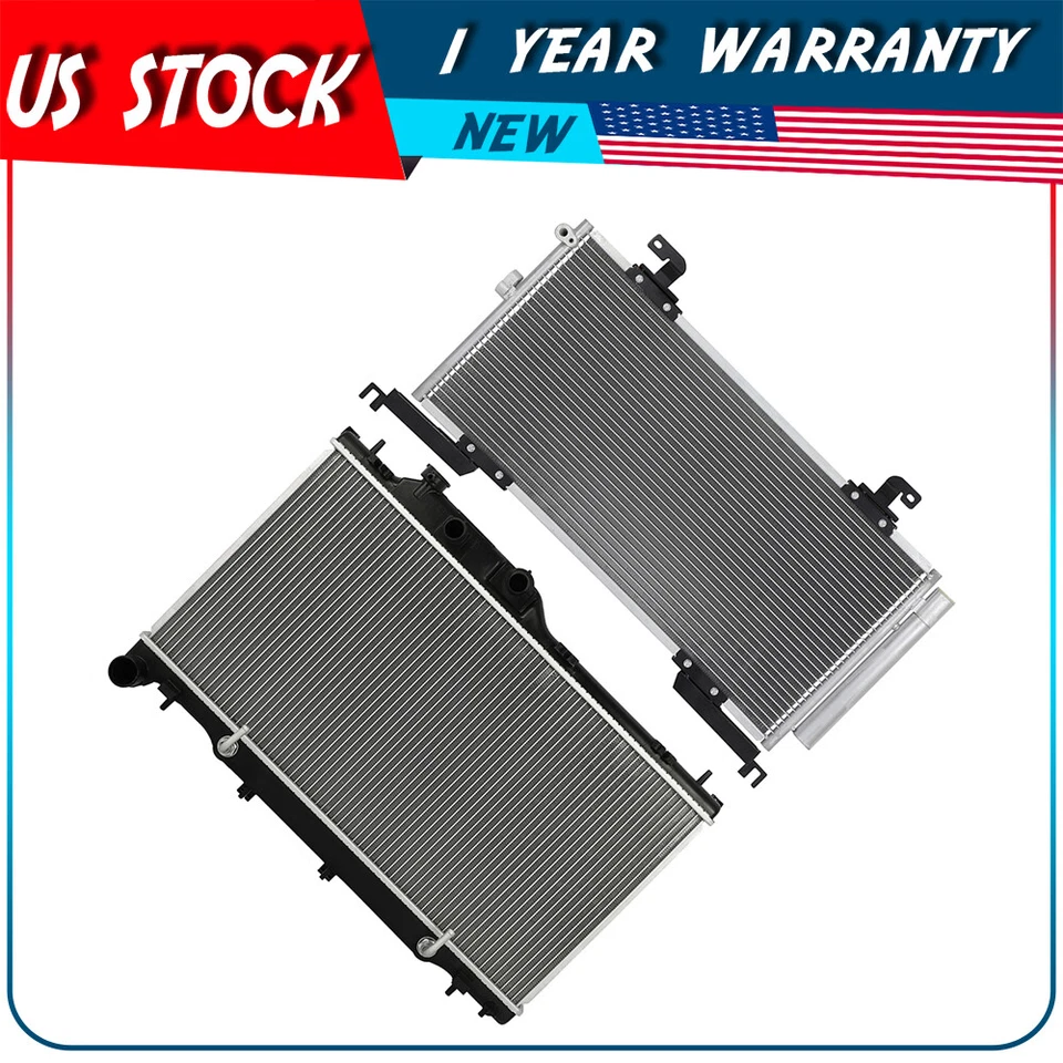 Radiator and AC Condenser Kit For 15-19 Subaru Legacy 2015-2019 Subaru Outback - Image 1 of 4