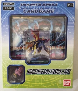 DIGIMON ADVENTURE BOX AB-01 ENGLISH 4 BOOSTER PACKS FIGURE + NEW BOX DAMAGE LOOK - Picture 1 of 2
