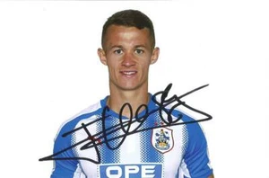 HUDDERSFIELD: JONATHAN HOGG SIGNED 6x4 2017/2018 PORTRAIT PHOTO+COA - Picture 1 of 1