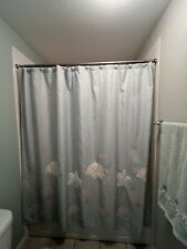 Sequin Shells Beachy Printed Shower Curtain 72"X72 Body Towel & Accessory