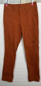 Eddie Bauer Ascent Cargo Pants Womens 2 Rust Orange Lightweight Hiking Gorpcore - Picture 1 of 10