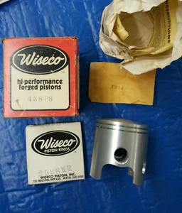  VINTAGE WISECO PISTON 458P8 YAM 1973-75 RD350 1976-79 RD400 REED INDUCTION 393  - Picture 1 of 5