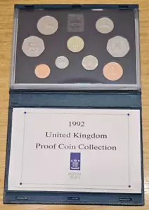 1992 Royal Mint UK Proof Coin Set 1992/1993 Dual Date EEC 50p - Picture 1 of 6