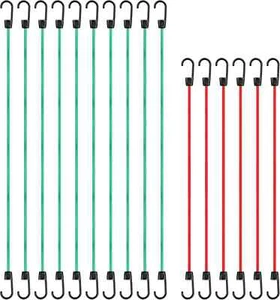 Cartman 8mm 16Pack Bungee Cords, 10pcs 32"& 6pcs 24" With Hook - Picture 1 of 6