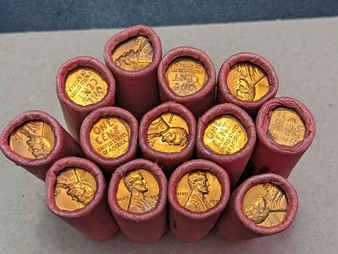 1958 D LINCOLN WHEAT CENT PENNY BANK ROLL *UNOPENED*ORIGINAL*UNCIRCULATED OBW Cover
