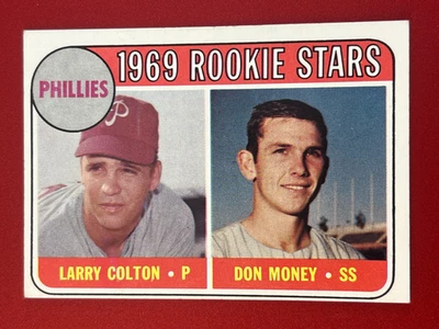1969 Topps - 1969 Rookie Stars Don Money, Larry Colton #454 Names in Yellow (RC) - Image 1 of 4