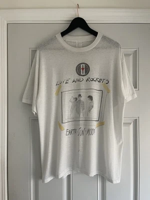 Vintage 1987 Love And Rockets Earth Sun Moon Tour Band Mens Sz XL  Bauhaus - Image 1 of 4