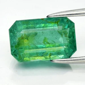 💎 1.64ct 8.8x5.5mm Octagon Green Emerald - Unheated, Zambia Gem - Picture 1 of 4