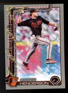 2025 Topps Holiday Gunnar Henderson Silver Glitter #H18 - Orioles - Picture 1 of 1