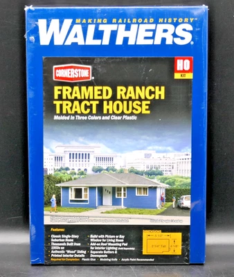 HO Walthers Framed Ranch Tract House Building Kit - Image 1 of 4