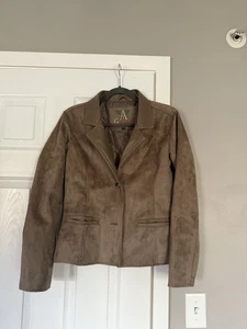 Giacca AG Milano Made In Italy 100% vera pelle marrone (ologramma) - Foto 1 di 11