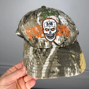 WWE WWF Stone Cold Steve Austin Camuflaje Calavera Rota 3:16 Snapback Sombrero Gorra Ajustable - Imagen 1 de 4