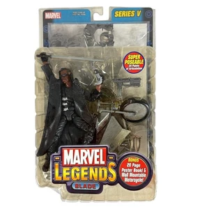 Toy Biz Marvel Legends Series V Blade Wesley Snipes Figure Sealed NEW 2003 - Picture 1 of 6
