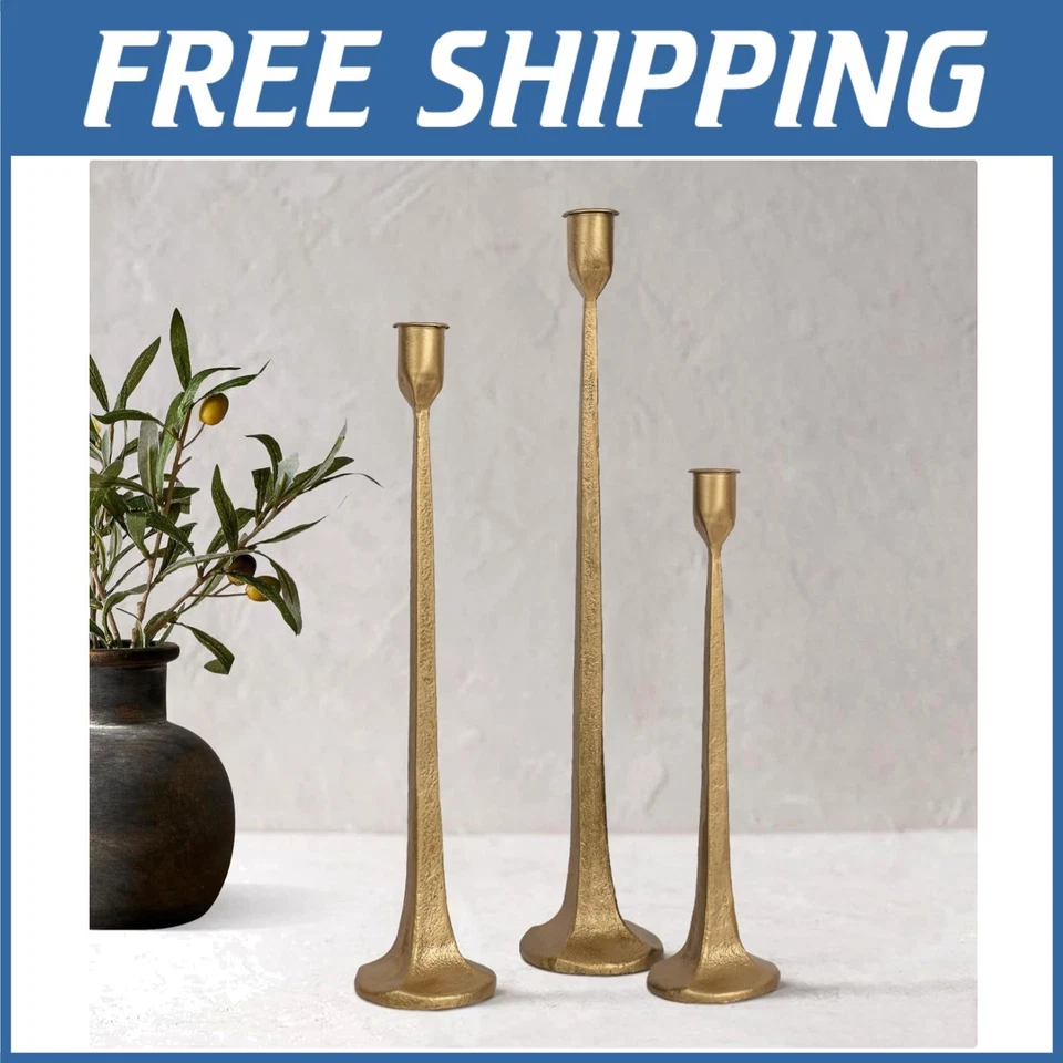 Elegante Juego de Candelabros de Hierro - Centro de Mesa de Comedor Foto 1 de 4