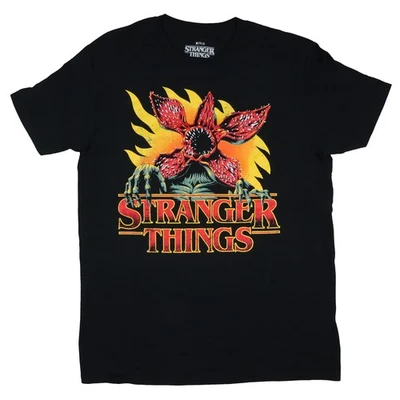 Stranger Things T-Shirt Men's Demogorgon Logo Design Short Sleeve Tee (L) - Image 1 of 3