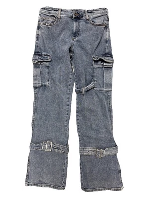 Pantalones de mezclilla Hot Topic con correa de carga para hombre 30x32 (30x31) azul Y2K grunge Foto 1 de 4