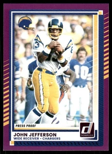 2025 Donruss #218 John Jefferson Press Proofs Purple - Picture 1 of 2