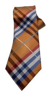 Geffrey Beene Pierre Plaid Brights Silk Necktie, OS - Picture 1 of 7