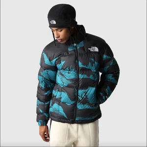 Giacca The North Face Lhotse Harbor blu/lineare stampa Mountain Peak - Foto 1 di 4