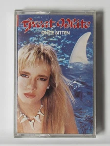 Great White - Once Bitten Cassette Tape 1987 Album 80s hard rock/metal + FREE - Picture 1 of 3