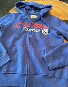 4HER BY CARL BANKS CHICAGO CUBS MLB FULL ZIP HOODIE SWEATSHIRT WOMENS SZ M - Picture 1 of 6