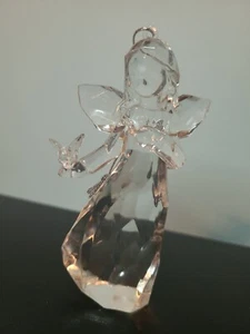 Cristal Helado 4" ÁNGEL DE LA PAZ Acrílico Adorno de Navidad - Imagen 1 de 7