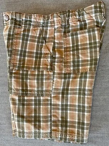 2006 GYMBOREE BOYS Armadillo Ranch Plaid Utility Pocket Surplus Shorts 6 Yrs - Picture 1 of 4