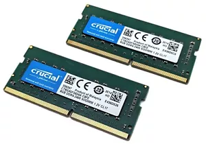 Crucial 16GB Kit (2x8GB) Laptop Memory DDR4-2400 CL17 1.2V SODIMM 260-Pin TESTED - Picture 1 of 4